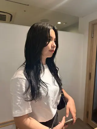 セミロング カラー 梅田/柔らかカラー/ オオハシ リナコのヘアスタイル