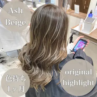 ロング カラー 横山 直輝のヘアスタイル