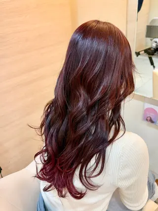 ロング カラー ⭐️縮毛矯正⭐️ 赤松郁弥のヘアスタイル