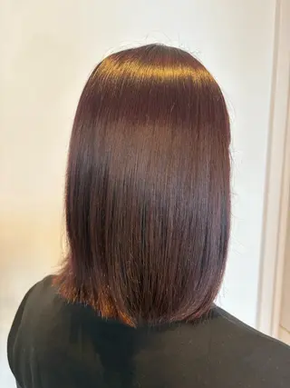 ミディアム 田中 希のヘアスタイル