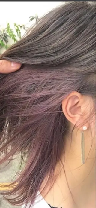 ミディアム カラー 艶髪職人 山本隼正のヘアスタイル