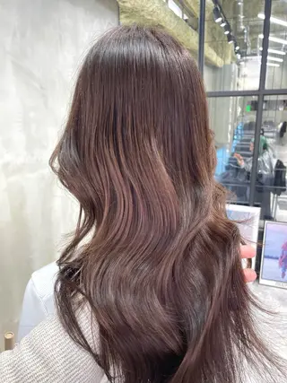 セミロング カラー the path shogo🌻のヘアスタイル