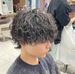 ショート パーマ メンズ 【メンズ特化】 池田大成✂︎のヘアスタイル