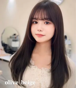 セミロング ワンホン×髪質改善 つのーか🩶‪🫧のヘアスタイル