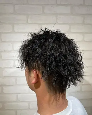 ミディアム パーマ メンズ RELACE所属・🌞谷川 幸也🌞のヘアスタイル