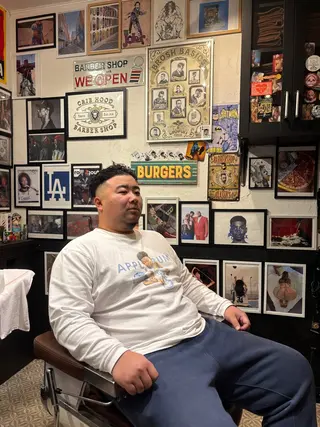 ショート パーマ メンズ CribHoodbarbershop所属・白井 昇太のヘアスタイル