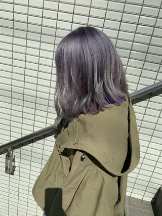 ミディアム 永田 志織のヘアスタイル
