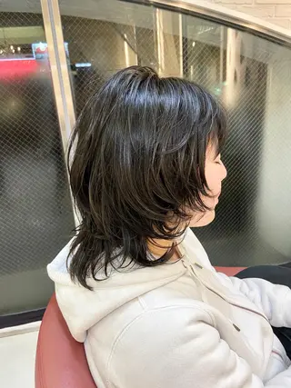 ミディアム 【髪質改善×カラー】 QUALIS沓掛貴浩のヘアスタイル