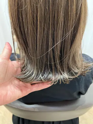 ミディアム カラー AVANCE.西宮北口所属・白髪ぼかし/髪質改善 梅原響輝のヘアスタイル