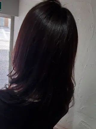 ロング カラー 田中 牧子のヘアスタイル