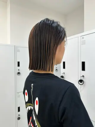 ショート sand osaka所属・きたやまこう /艶トリートメントのヘアスタイル
