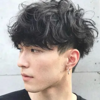 パーマ メンズ 清水 こなねのヘアスタイル