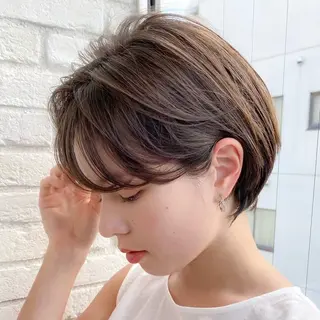 ショート レイヤー/パーマ/ 艶カラー/💚千琴のヘアスタイル