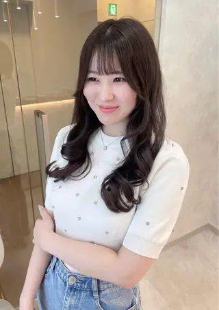 ロング 艶髪ストレート 縮毛矯正🍀本田拓也のヘアスタイル