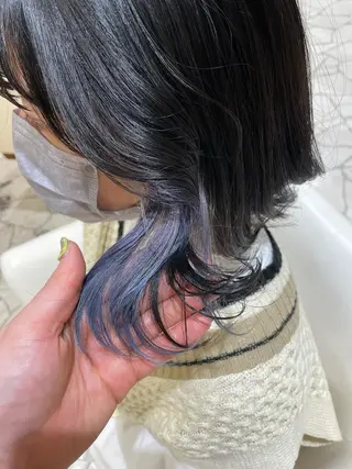 ミディアム カラー 大石 陽菜のヘアスタイル