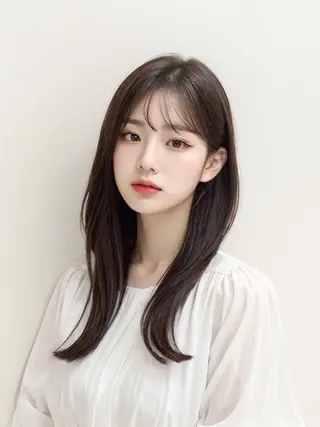 セミロング 髪質改善× ブリーチなしyutoのヘアスタイル