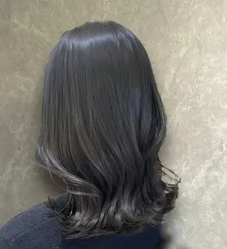 ミディアム カラー 心斎橋/ブリーチなし 髪質改善/レイヤーのヘアスタイル
