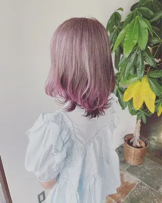 ミディアム カラー SARAJU所属・ハイトーンカラー/ SARAJU　なごむのヘアスタイル