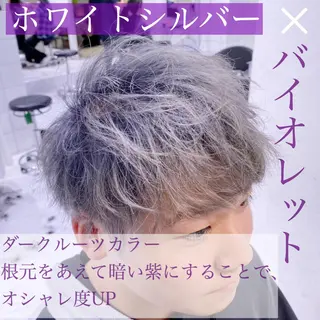 カラー パーマ メンズ 【渋谷メンズ特化】 🔥BLUCK🔥のヘアスタイル