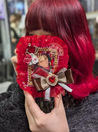 カラー ミディアム 推しカラー🦉にじさ んじカラー🌈🕒✨のヘアスタイル