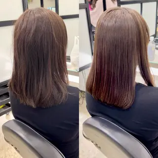 ミディアム Litmus hair salon所属・二子玉川/脱白髪染 /髪質改善/ソーエンのヘアスタイル
