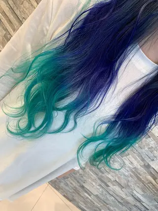 ロング カラー カラーと言ったら SAWARAのヘアスタイル