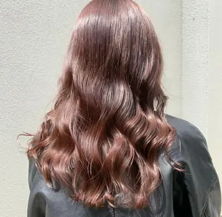 ロング カラー ブリーチなし Wカラー🩷星野翔太のヘアスタイル