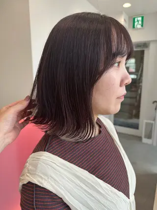 ミディアム カラー 中山 まどかのヘアスタイル