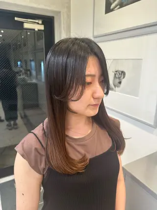 ロング レイヤー小顔ショート 吉田ジョウのヘアスタイル