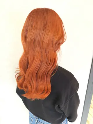 ロング カラー LUNTY NAMBA 難波駅前店所属・透け感ベージュ 🪐REN🪐のヘアスタイル
