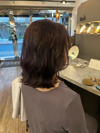 ミディアム カラー 🤍ハイトーン🤍 マツモトミナミ🦋のヘアスタイル