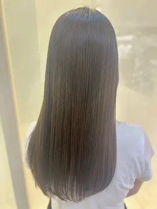 ロング パーマ 艶質改善/縮毛矯正 ササキナツミのヘアスタイル