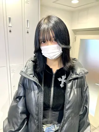 ミディアム カラー TOMONA👑 GiseL梅田店のヘアスタイル