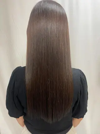 ロング 髪質改善/縮毛矯正 /ブリーチ矯正/岡部のヘアスタイル