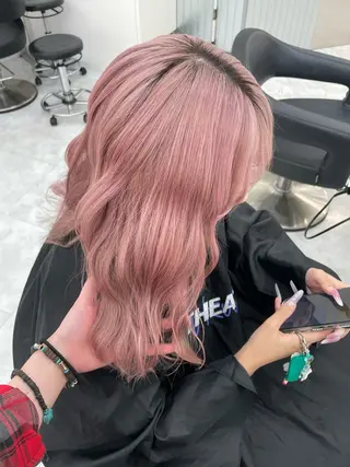 カラー 抜け感hair Mayu/ブリーチのヘアスタイル