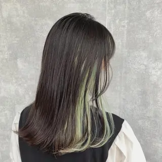 ミディアム カラー 入江 允のヘアスタイル