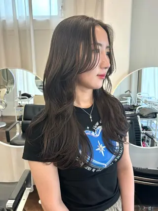 ロング 韓国レイヤー/ヘア カラー🎀ayamiのヘアスタイル