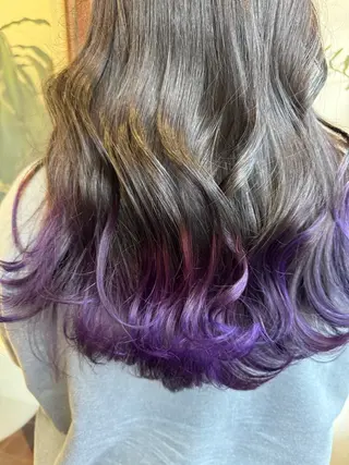 ロング カラー ブリーチカラー🦖 岡部木乃夏のヘアスタイル