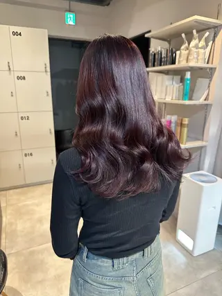 ロング カラー KURO/韓国ヘア /レイヤーカットのヘアスタイル