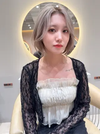 ショート カラー レイヤー✨縮毛矯正 川村利幸のヘアスタイル