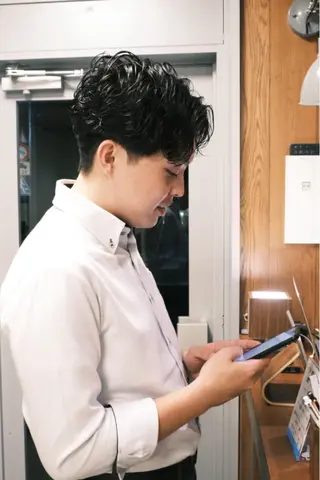 メンズ メンズパーマ いしだ りょうのヘアスタイル