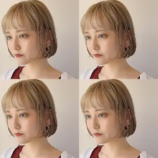 ショート カラー ヘアアレンジ 竹内啓太 ボブのヘアスタイル