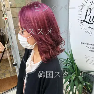 ミディアム エクステ・髪質改善・ ブリーチ・吉田大介のヘアスタイル