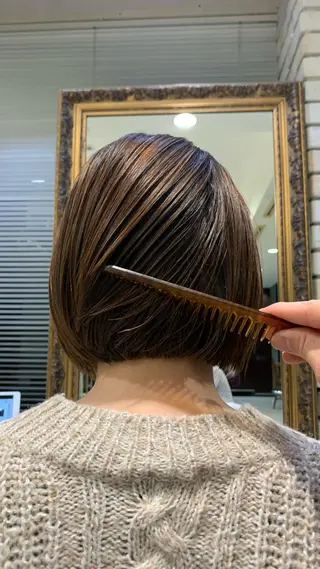 ショート タンバルモリパーマ 礒井メンキのヘアスタイル