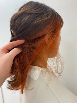 カラー 長尾菜々美🐰 ／ハイトーンカラーのヘアスタイル