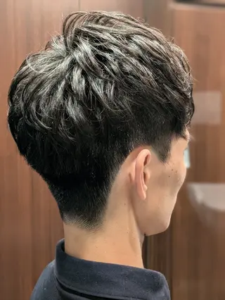 ショート パーマ メンズ ヒロ銀座青山店所属・森本 ミクのヘアスタイル