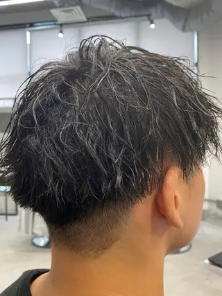 パーマ メンズ 【博多ハイライトカラ ー】中島啓太のヘアスタイル