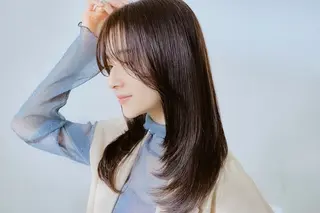 セミロング 西川 仁のヘアスタイル