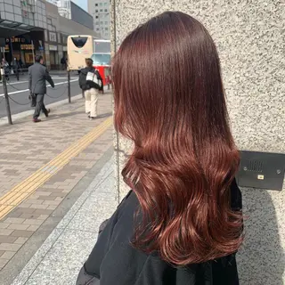 ロング カラー パーマ ヘアアレンジ メンズ キッズ ネイル マツエク・マツパ 女性専用サロン梅田 髪質改善カラーakiのヘアスタイル