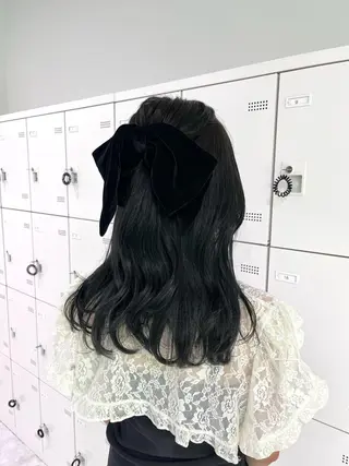 セミロング RIKO👼🏻💓 韓国ガーリーのヘアスタイル